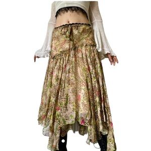 Diane Von Furstenberg Multicolor Asymmetrical Skirt